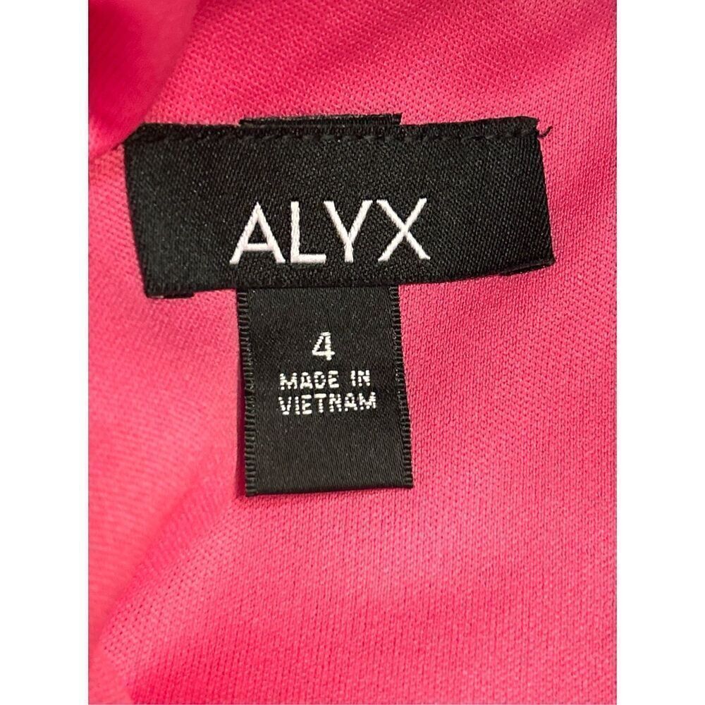 Alyx Dress short sleeve Dorito cut out fit flare fuchsia size 4 nwt (4841)￼￼ - Picture 7 of 8
